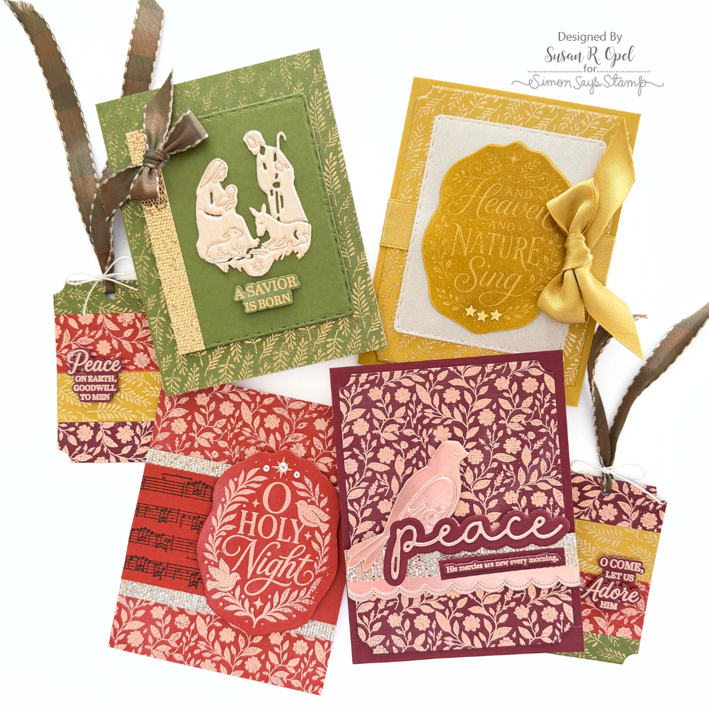 Limited Edition Simon Says Stamp Glory to the Newborn King Religious Christmas Card Kit 2026 Susan R. Opel Sacred Nativity Cards and Tags