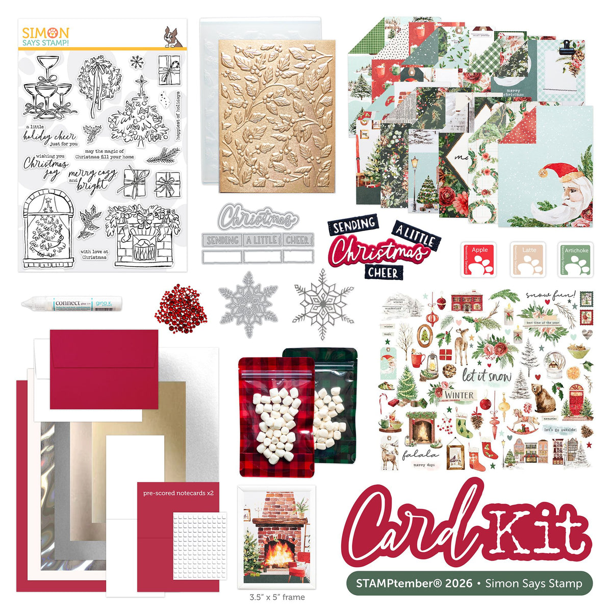 Limited Edition Simon Says Stamp STAMPtember® Card Kit Cozy and Bright