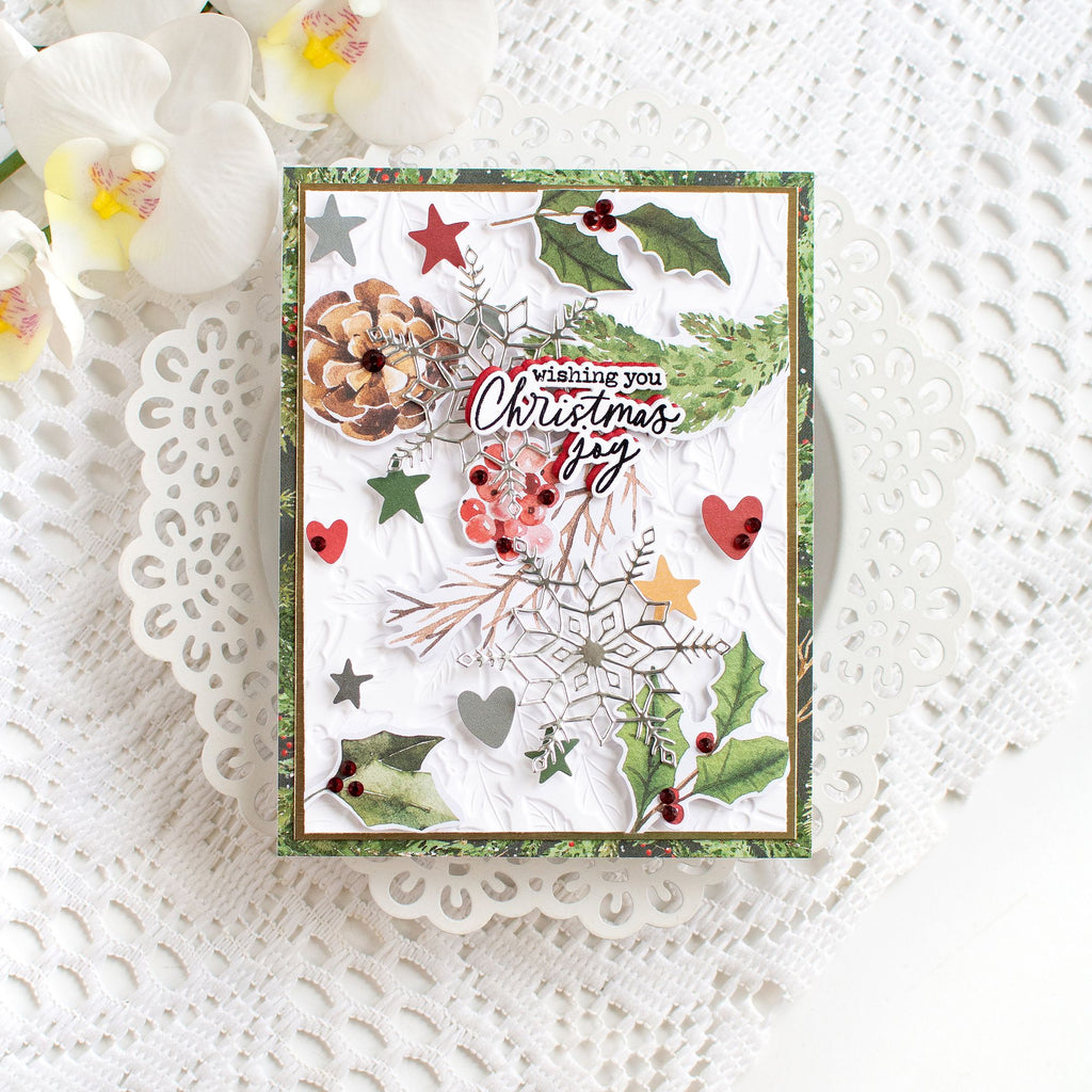 Limited Edition Simon Says Stamp STAMPtember® Card Kit Cozy and Bright  Holiday Card Snowflakes Heather Hoffman