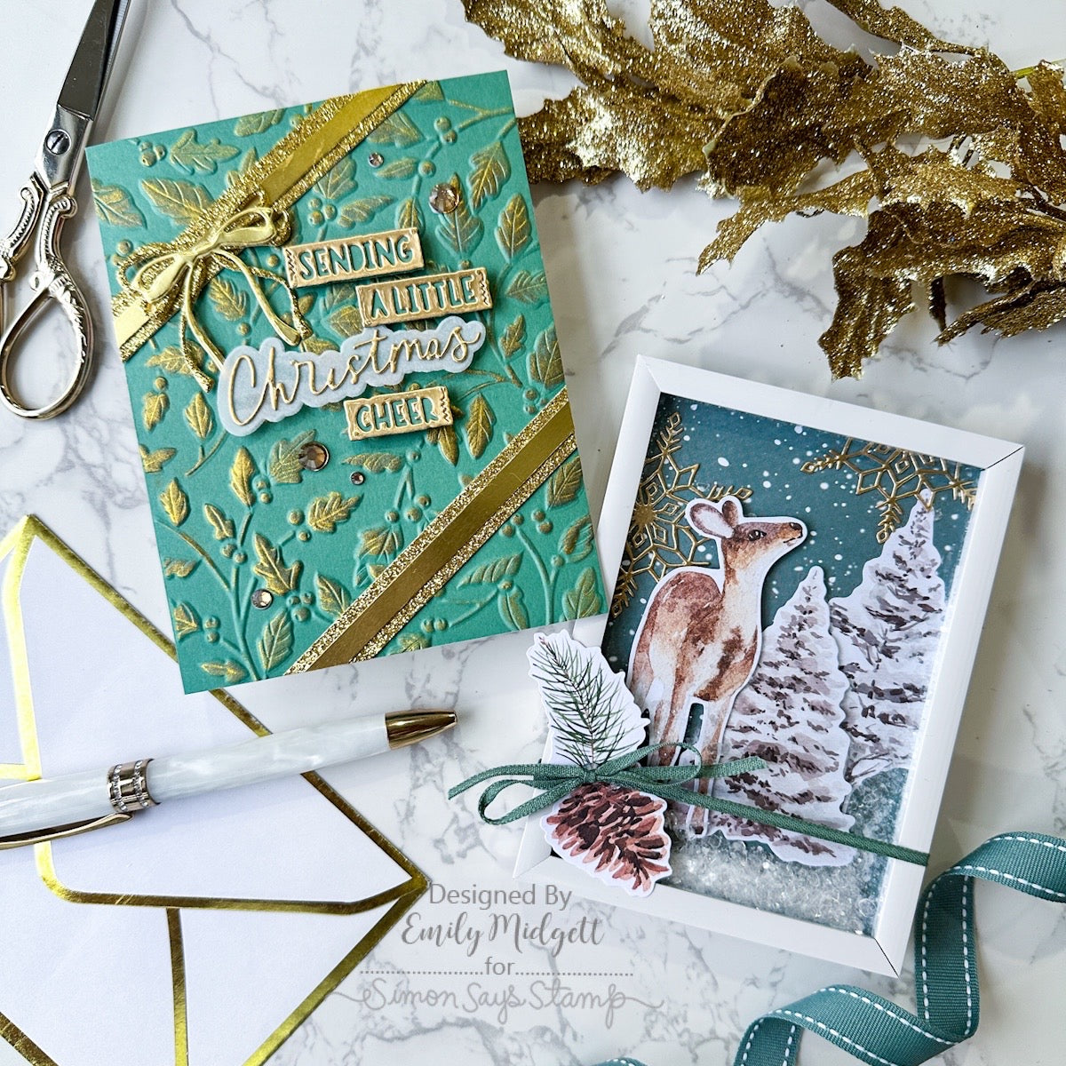 Limited Edition Simon Says Stamp STAMPtember® Card Kit Cozy and Bright  Holiday Cards Emily Midgett