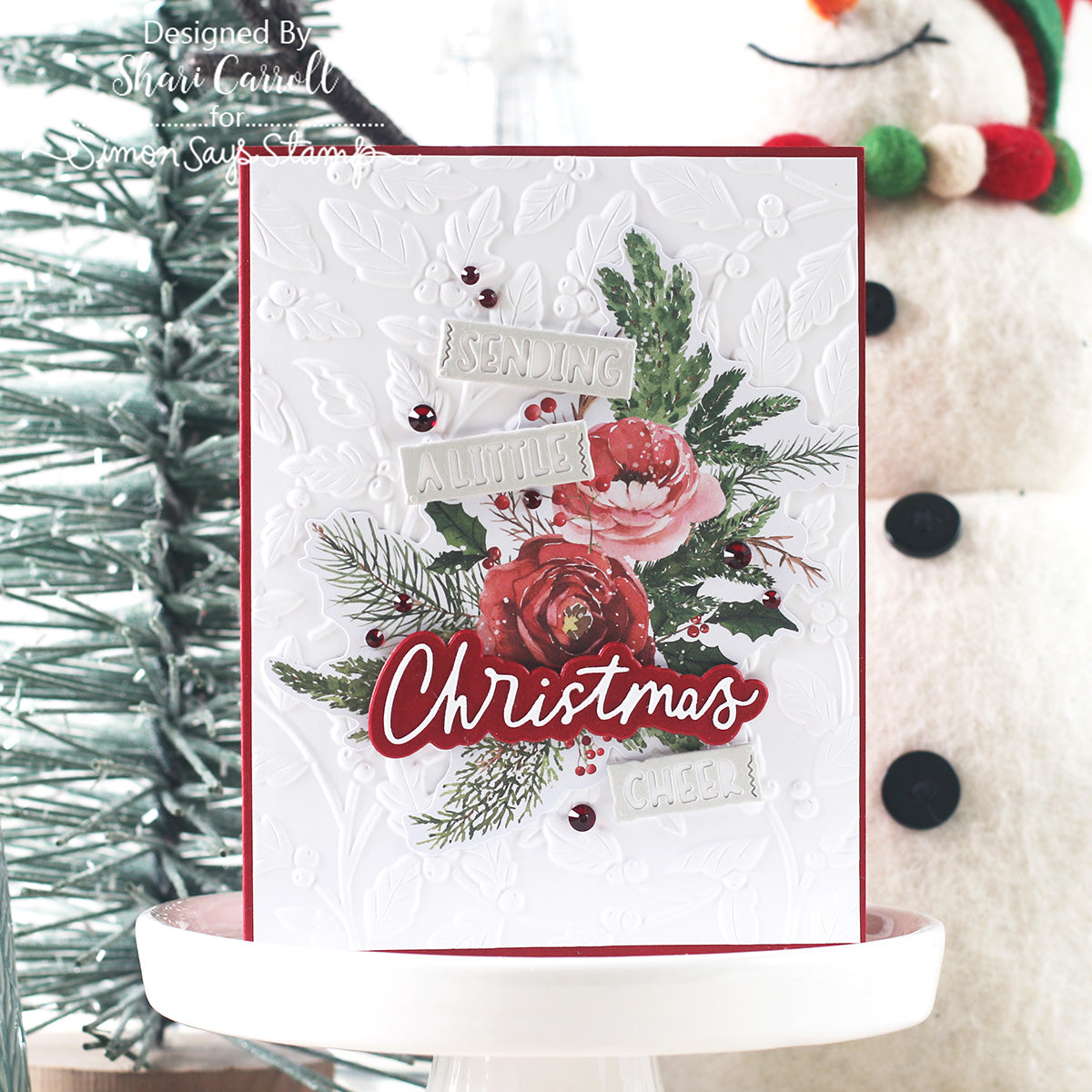  Limited Edition Simon Says Stamp STAMPtember® Card Kit Cozy and Bright Shari Carroll Christmas Cheer Card