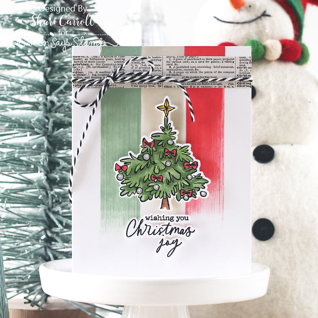  Limited Edition Simon Says Stamp STAMPtember® Card Kit Cozy and Bright Shari Carroll Christmas Joy Card