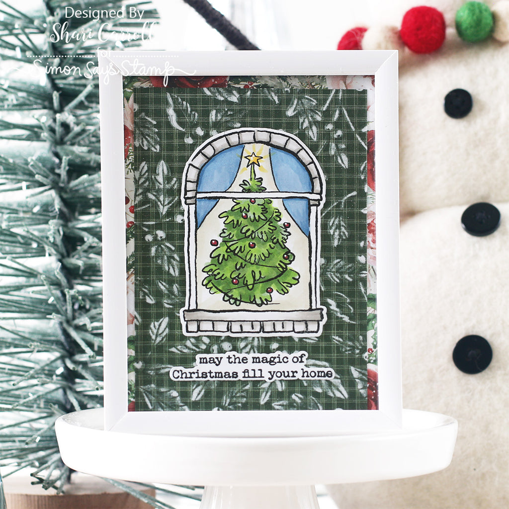  Limited Edition Simon Says Stamp STAMPtember® Card Kit Cozy and Bright Shari Carroll Magic of Christmas Card