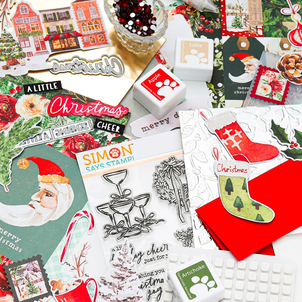 Limited Edition Simon Says Stamp STAMPtember® Card Kit Cozy and Bright glamour 2