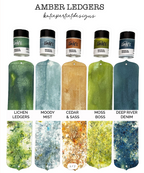 Lindy's Stamp Gang Amber Ledgers Shaker 5 Pack