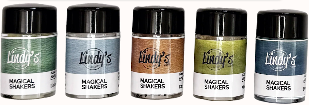 Lindy's Stamp Gang Amber Ledgers Shaker 5 Pack product