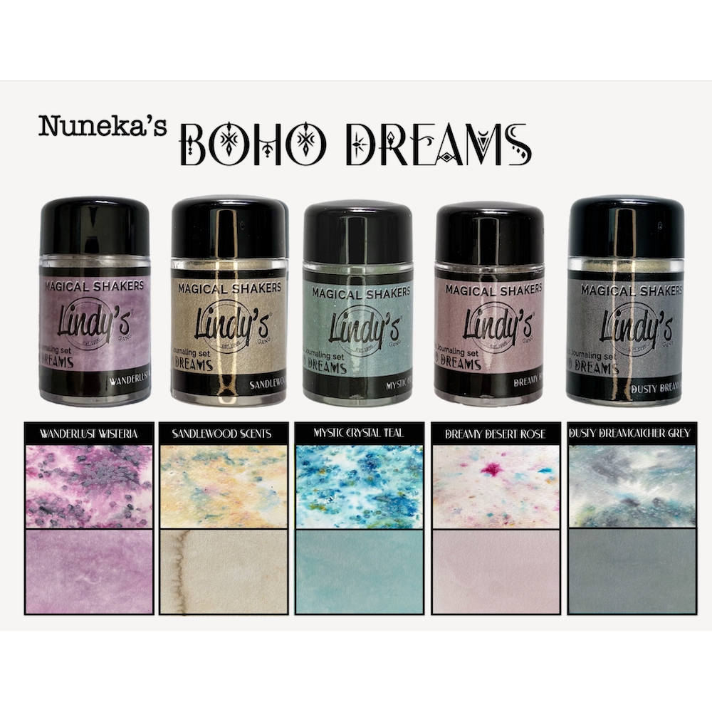 Lindy's Stamp Gang Boho Dreams Shaker 5 Pack