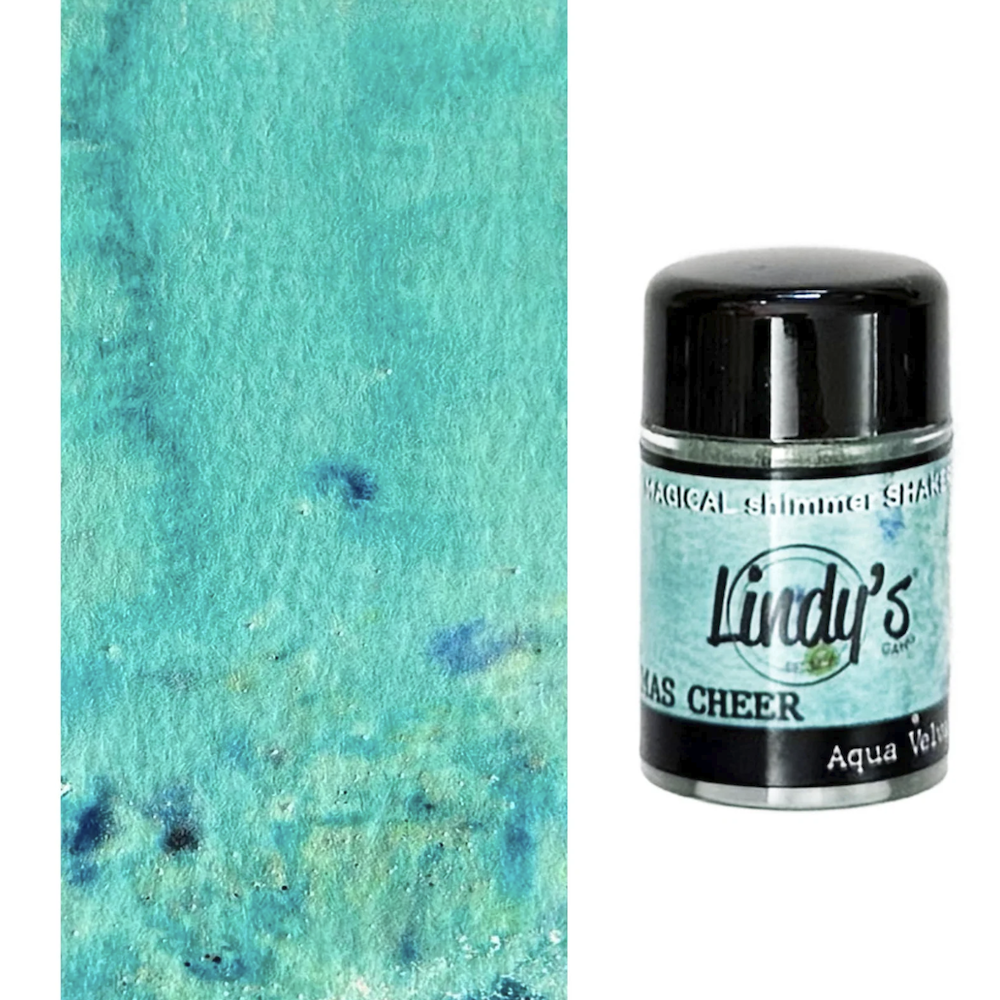 Lindy's Stamp Gang Christmas Cheer Flat Shaker 5 Pack blue