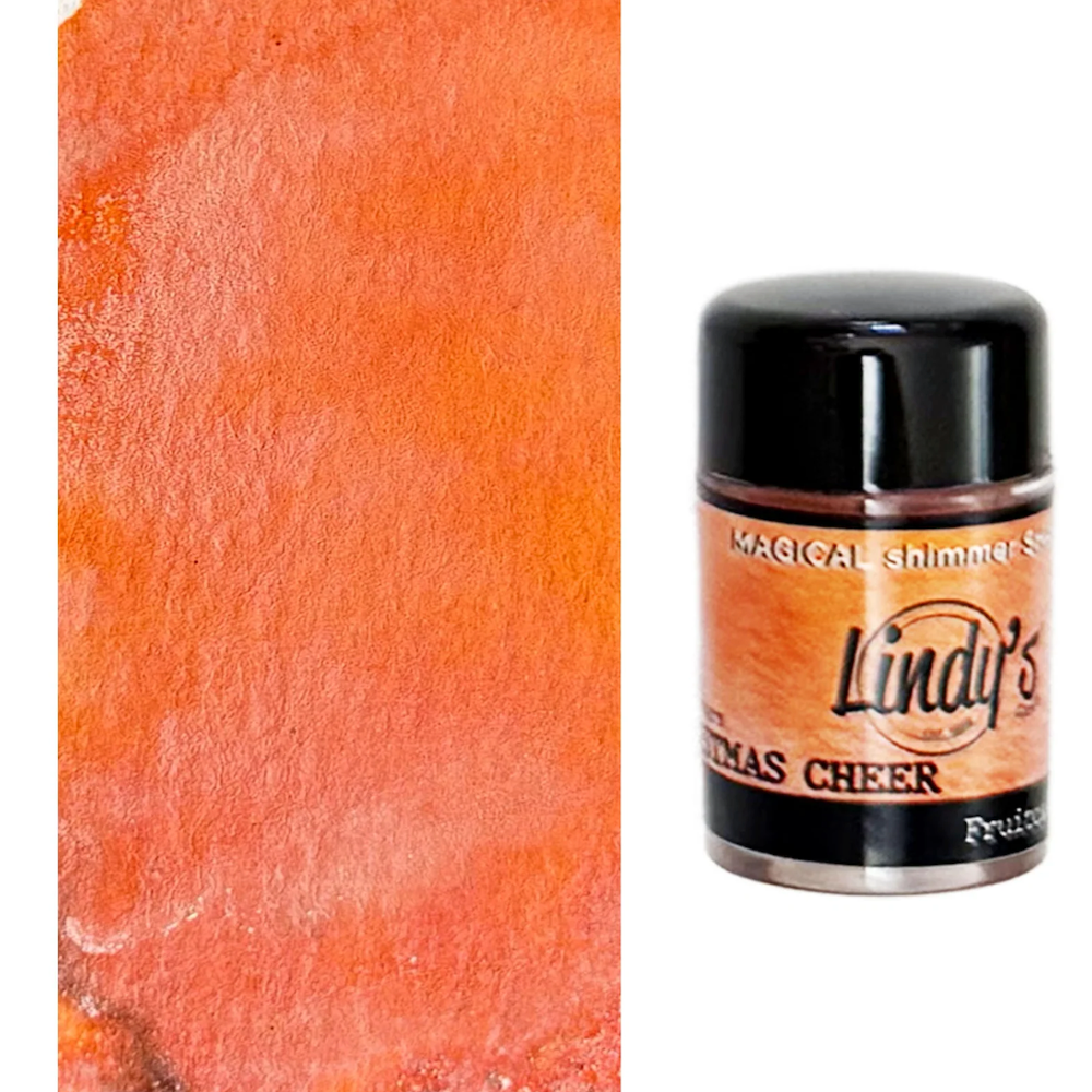 Lindy's Stamp Gang Christmas Cheer Flat Shaker 5 Pack orange