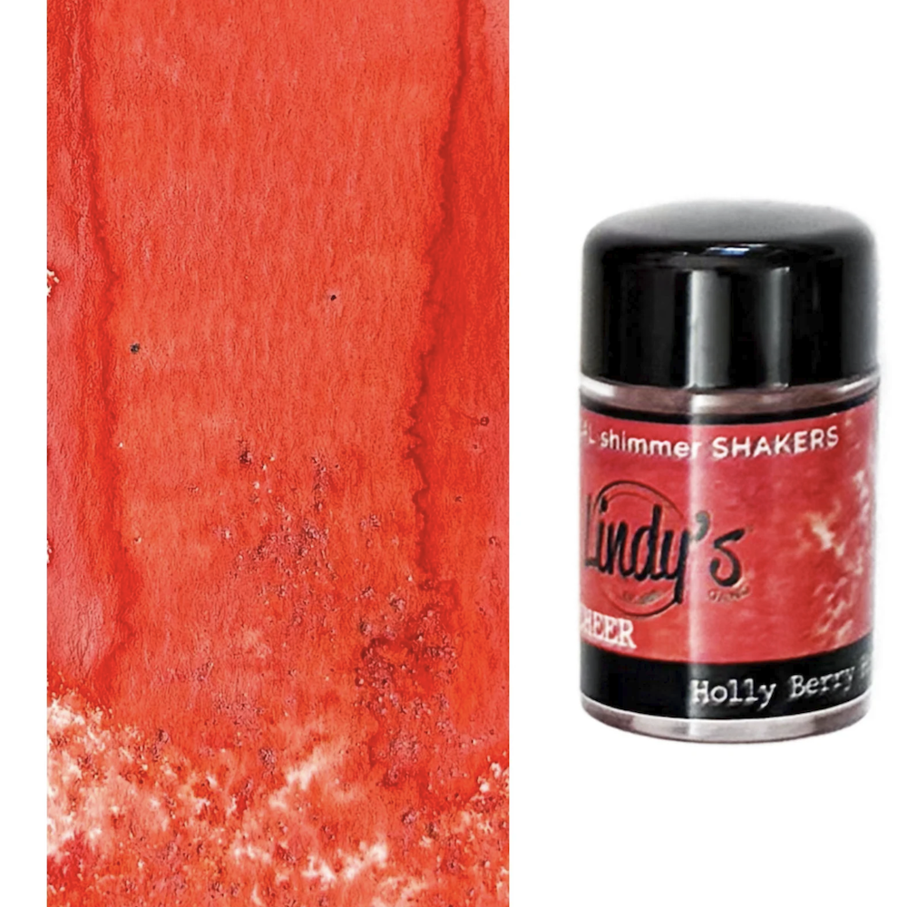 Lindy's Stamp Gang Christmas Cheer Flat Shaker 5 Pack red