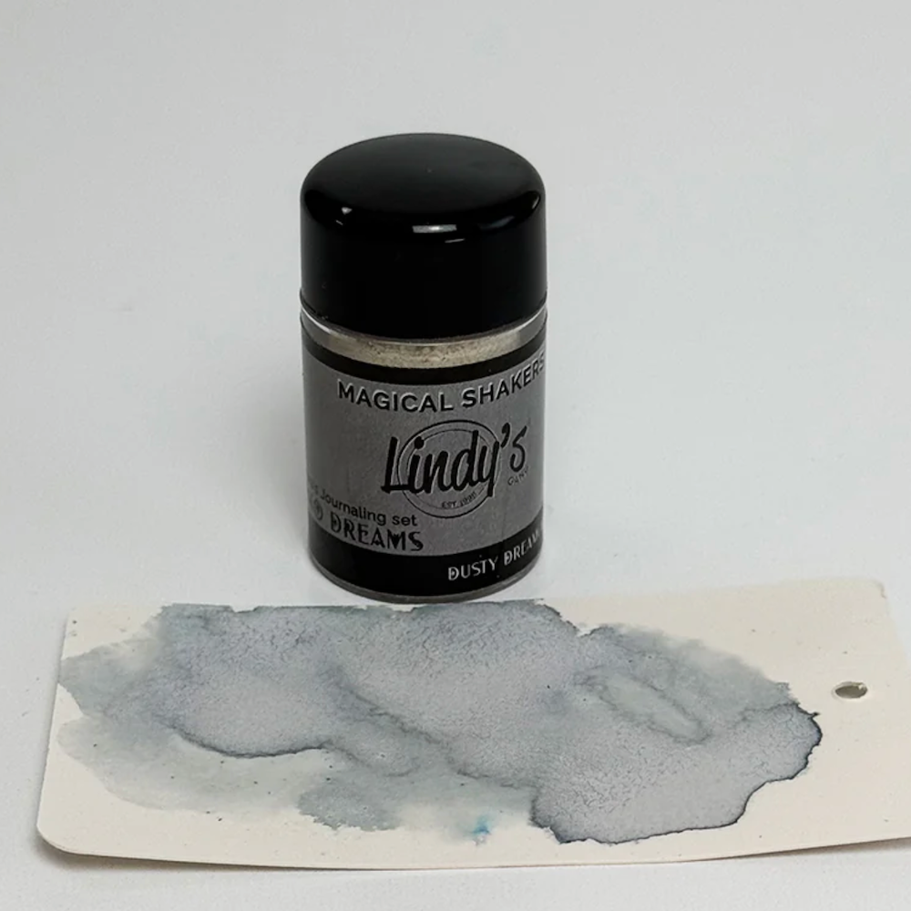 Lindy's Stamp Gang Dusty Dreamcatcher Grey Shimmer Shaker