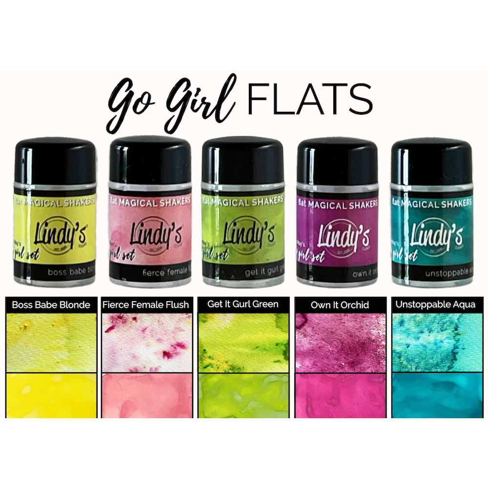 Lindy's Stamp Gang Go Girl Flat Shaker Set