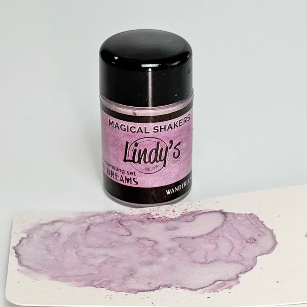 Lindy's Stamp Gang Wanderlust Wisteria Shimmer Shaker