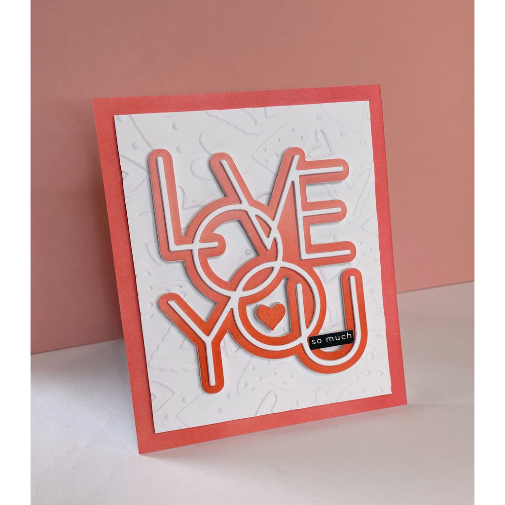 Simon Says Stamp Lined Love You Wafer Dies sssd112984 Smitten Love You Card | color-code:ALT03
