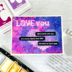 Simon Says Stamps and Dies Lined Heart set919lh To Be Loved Love Card