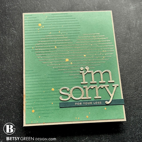 Simon Says Clear Stamps Lined Heart 3150ssc To Be Loved Sympathy Card | color-code:ALT02