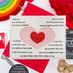 Simon Says Stamps and Dies Lined Heart set919lh To Be Loved Love Card | color-code:ALT03