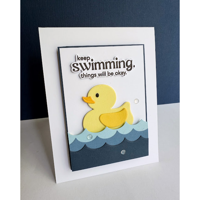 Simon Says Stamp Rubber Ducky Wafer Dies 1455sd Encouragement Card | color-code:ALT05