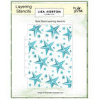 Lisa Horton Crafts Bold Stars Stencil Set lhcas228