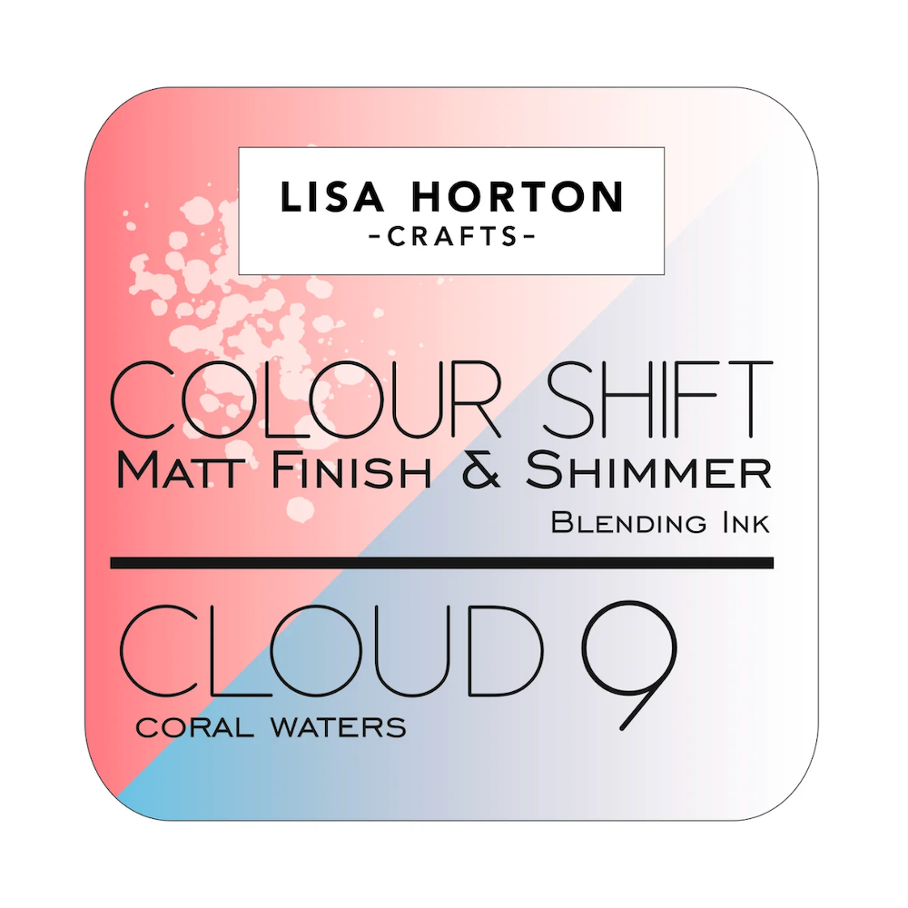 Lisa Horton Crafts Cloud 9 Coral Waters Matt Blending Color Shift Ink Pad lhcip196