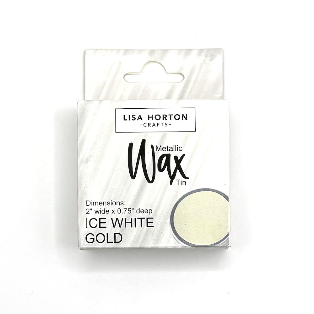 Lisa Horton Crafts Cloud 9 Ice White Gold Metallic Wax lhcip187 package