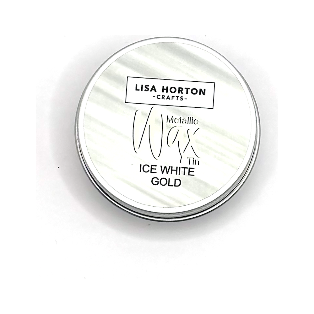 Lisa Horton Crafts Cloud 9 Ice White Gold Metallic Wax lhcip187 tin
