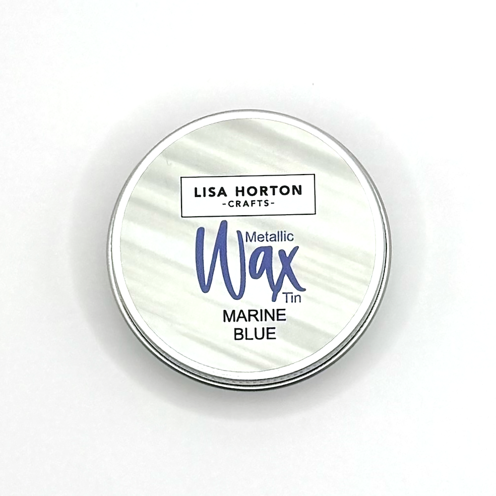 Lisa Horton Crafts Cloud 9 Marine Blue Metallic Wax lhcip192 tin
