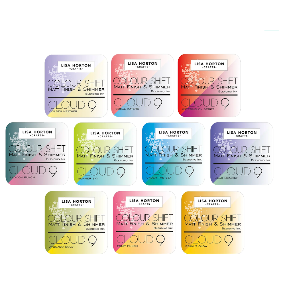 Lisa Horton Crafts Cloud 9 Matt Blending Color Shift Ink Pad Bundle ...