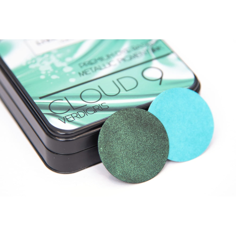 Lisa Horton Crafts Cloud 9 Verdigris Metallic Ink Pad lhcip221 sample