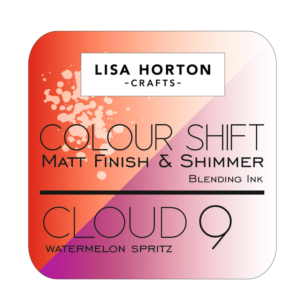 Lisa Horton Crafts Cloud 9 Watermelon Spritz Matt Blending Color Shift Ink Pad lhcip197