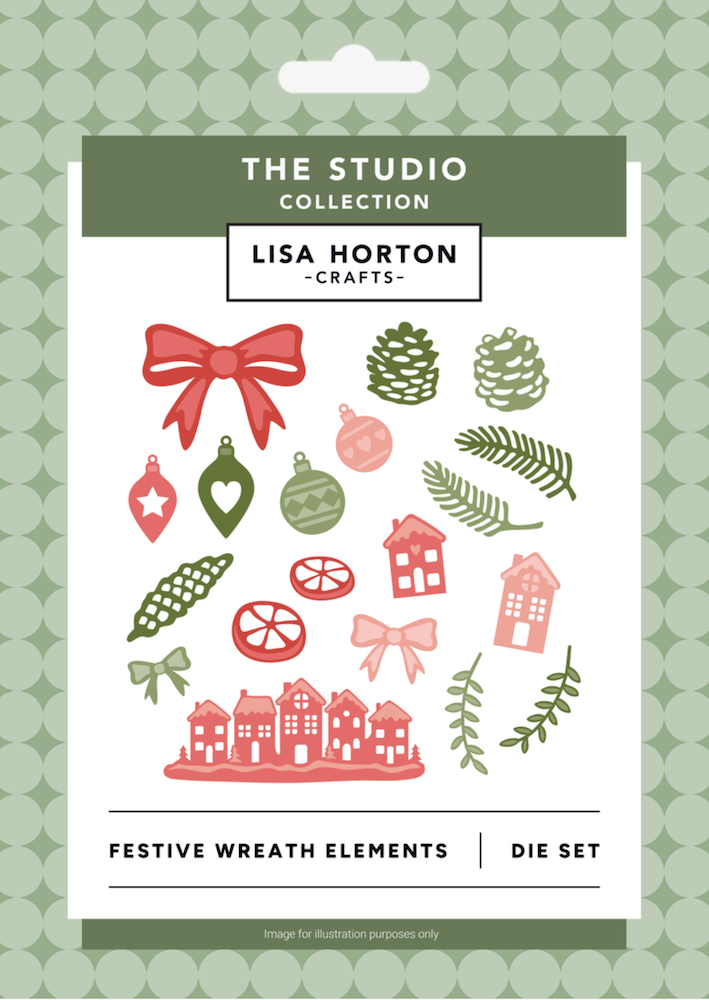 Lisa Horton Crafts Festive Wreath Elements Die Set lhccd364