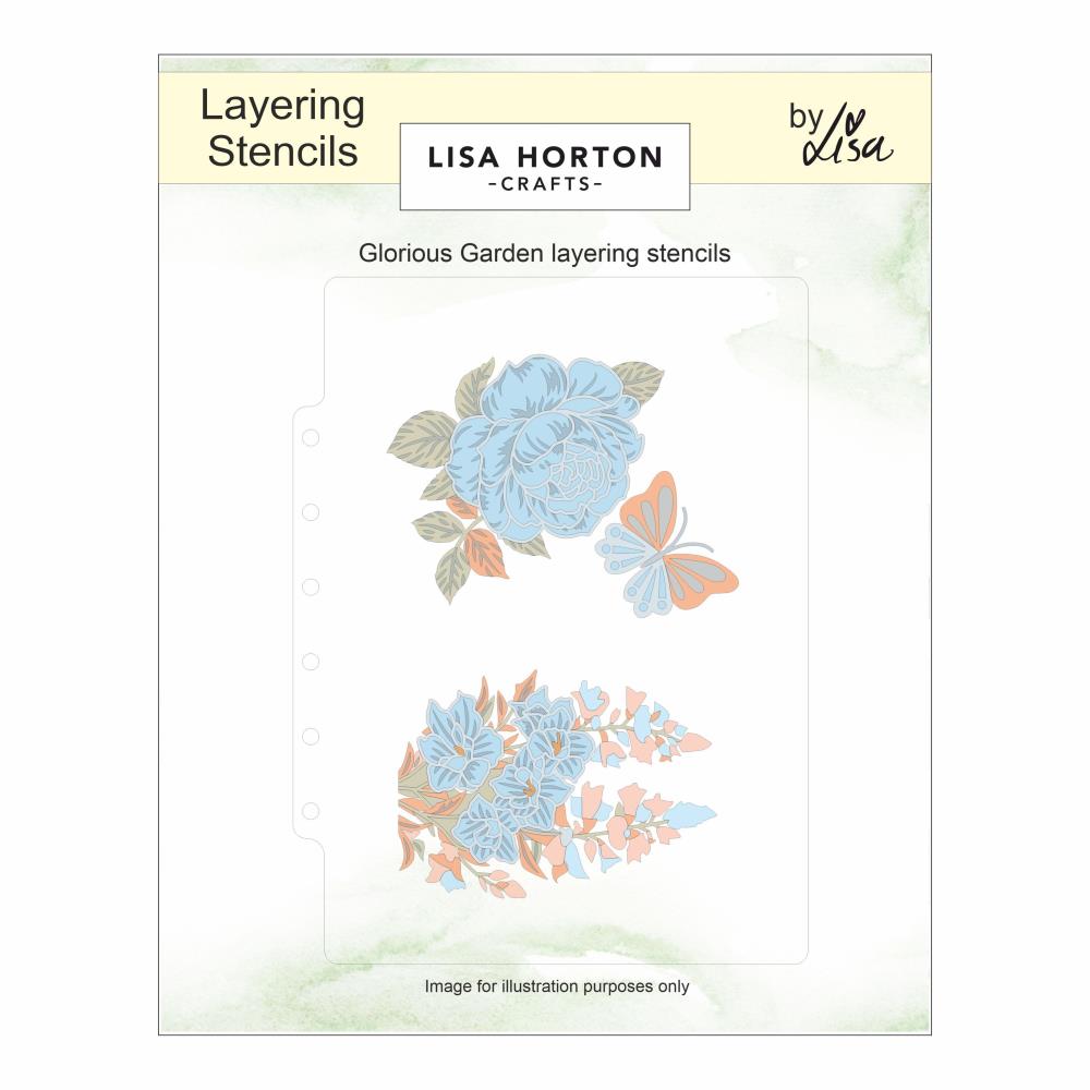 Lisa Horton Crafts Glorious Garden Layering Stencils and Die Set lhcas239