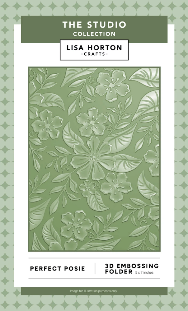 Lisa Horton Crafts Perfect Posie 3D Embossing Folder lhcef278