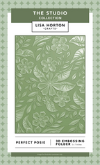 Lisa Horton Crafts Perfect Posie 3D Embossing Folder lhcef278