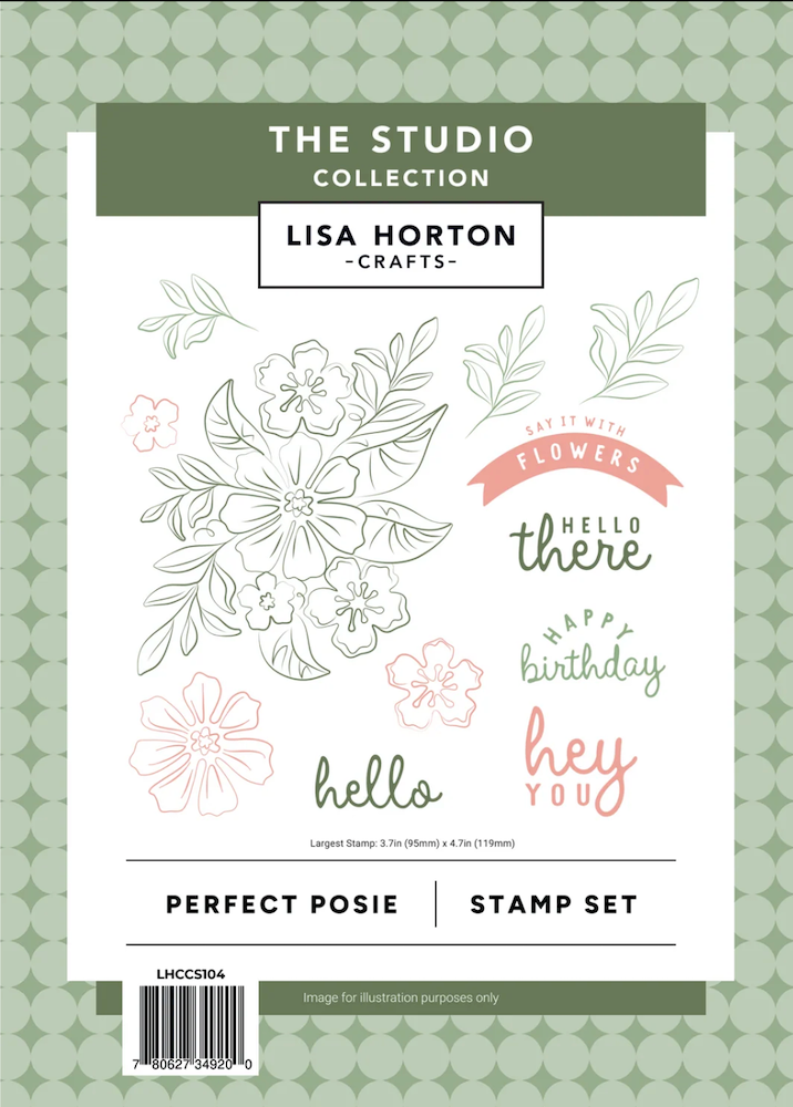 Lisa Horton Crafts Perfect Posie Clear Stamp Set lhccs104