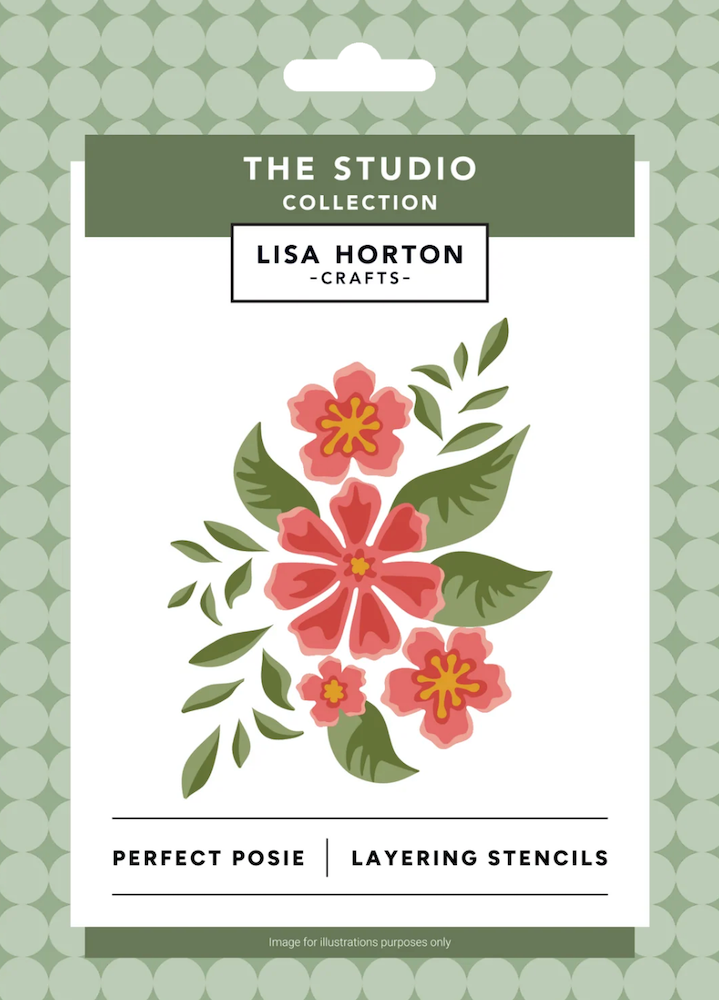 Lisa Horton Crafts Perfect Posie Layering Stencil Set lhcas243