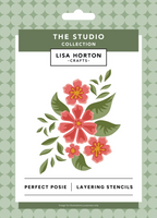 Lisa Horton Crafts Perfect Posie Layering Stencil Set lhcas243