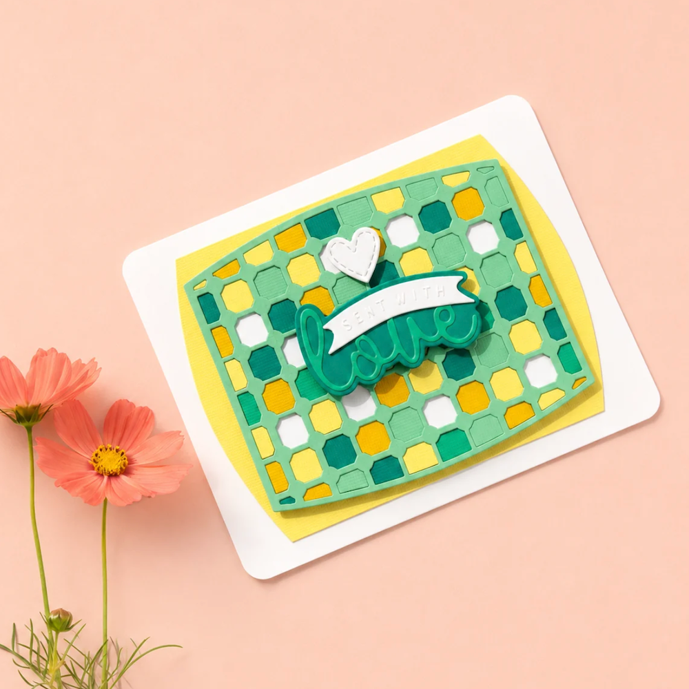 Lisa Horton Crafts Perfect Posie Trellis Die Set lhccd359 green love