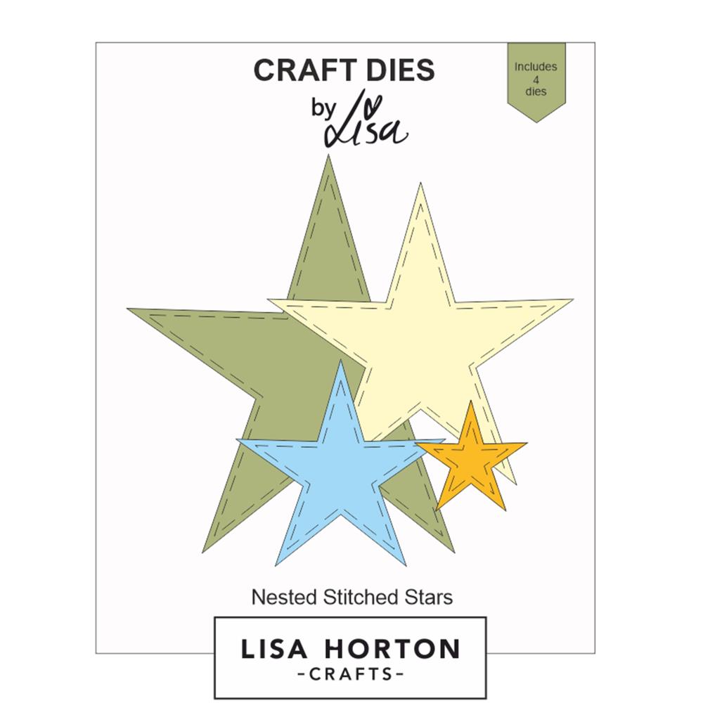 Lisa Horton Crafts Stitched Stars Die Set lhccd261