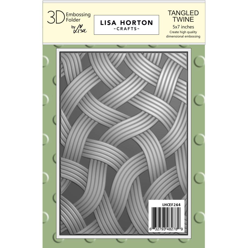 Lisa Horton Crafts Tangled Twine Embossing Folder lhcef264