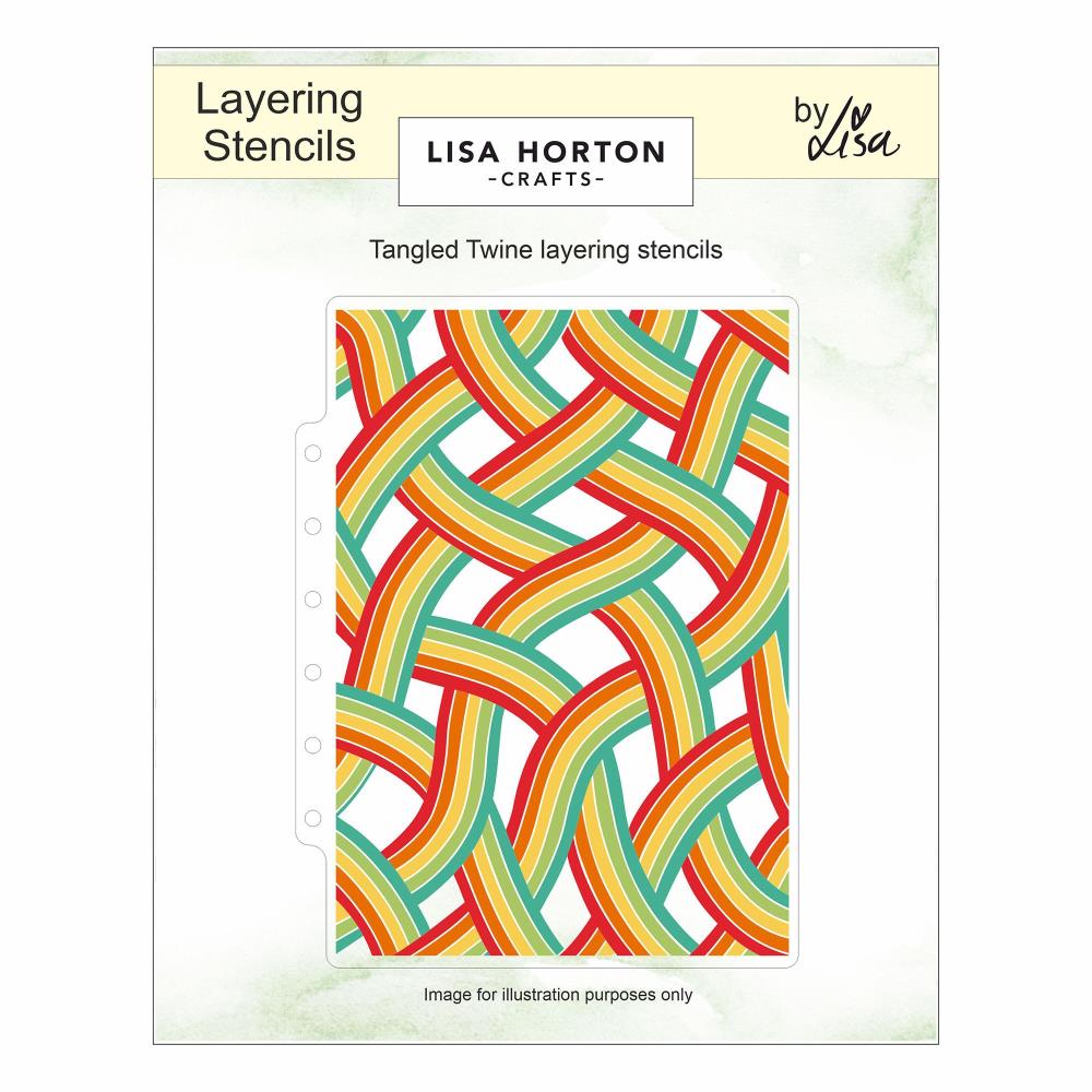 Lisa Horton Crafts Tangled Twine Stencil Set lhcas235