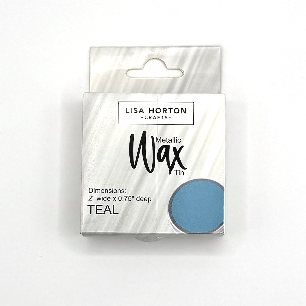 Lisa Horton Crafts Teal Metallic Wax lhcip188 package