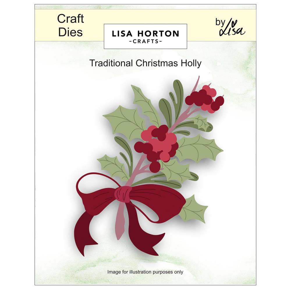 Lisa Horton Crafts Traditional Christmas Holly Die Set lhccd349