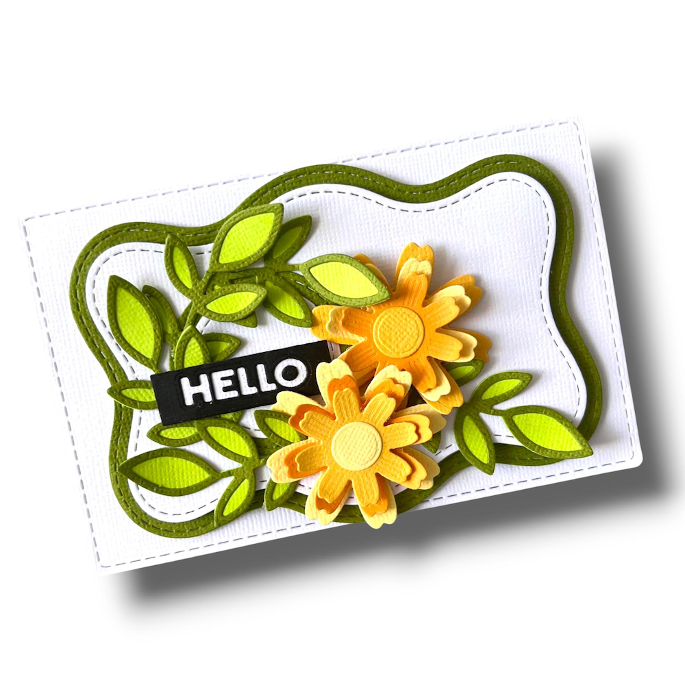 Lisa Horton Crafts Wavy Frames Die Set lhccd347 hello