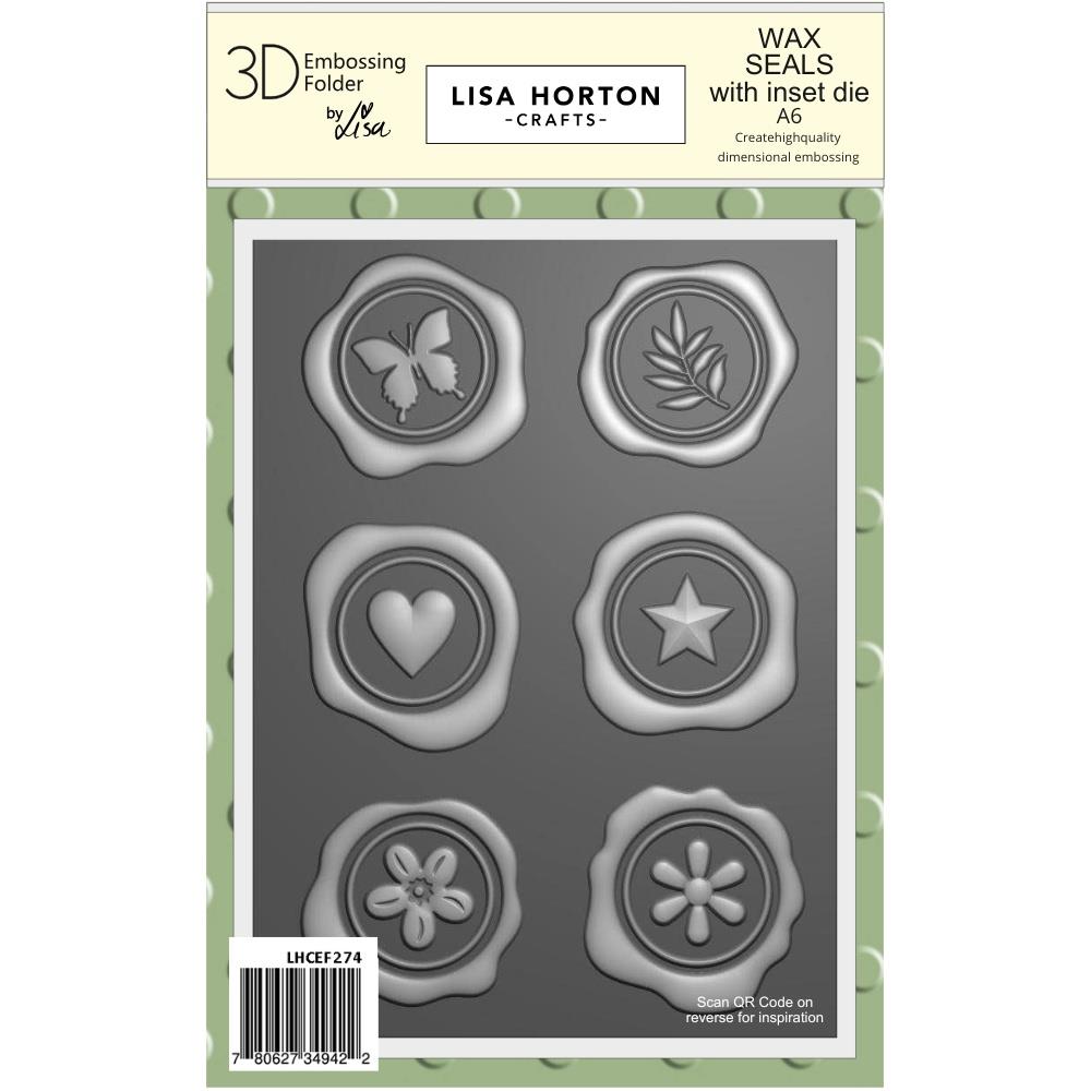 Lisa Horton Crafts Wax Seals Embossing Folder and Die Set lhcef274