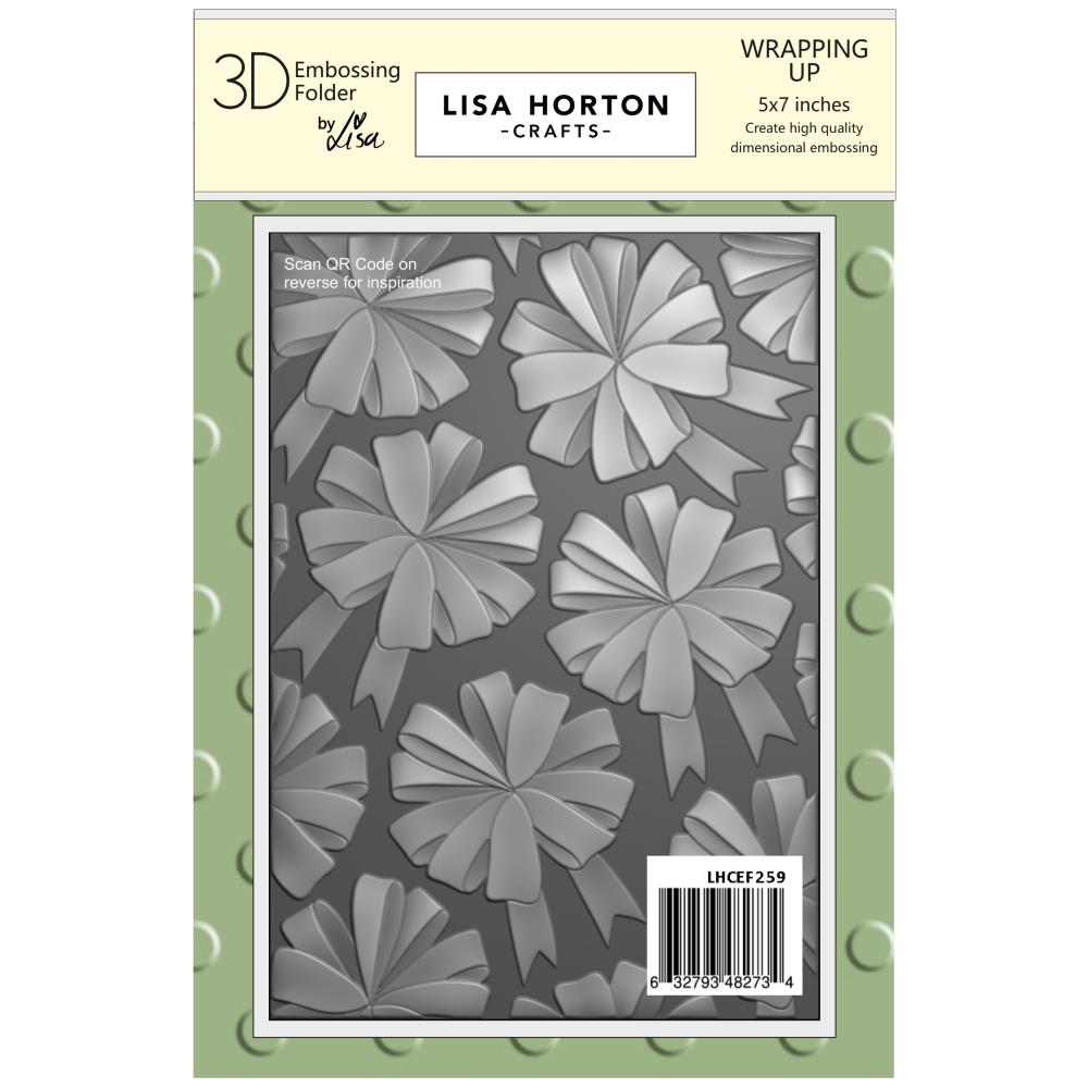 Lisa Horton Crafts Wrapping Up Embossing Folder lhcef259