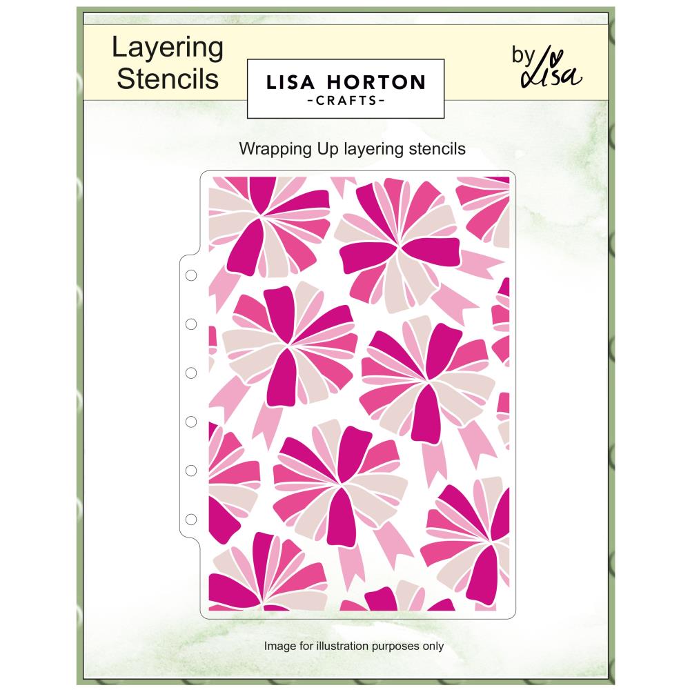 Lisa Horton Crafts Wrapping Up Stencil Set lhcas229