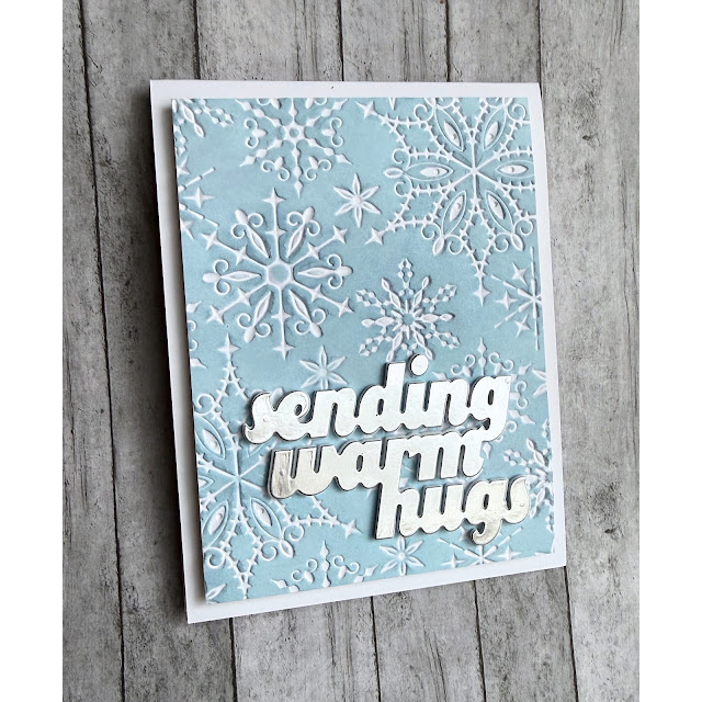 Simon Says Stamp Embossing Folder Wonderland Snowflakes sf536 Heart to Heart Hugs Card | color-code:ALT01