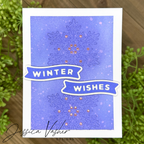 CZ Design Little Winter Banners Wafer Dies czd285 DieCember Winter Card