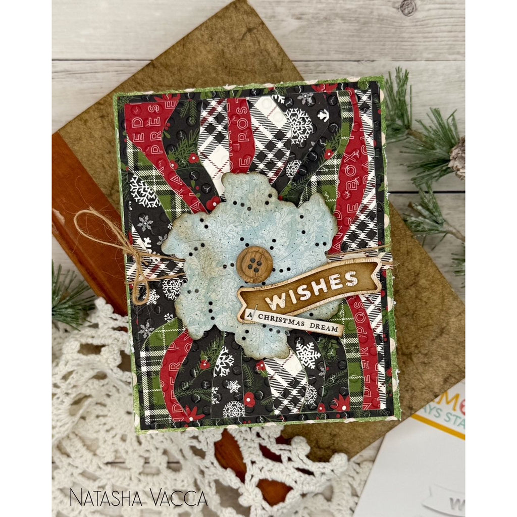 CZ Design Little Winter Banners Wafer Dies czd285 DieCember Holiday Card